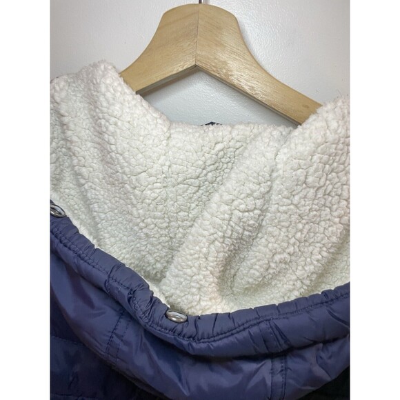 Superdry Navy Blue Women’s Full Length Padded Jacket Hooded Size US 6 - Picture 12 of 12